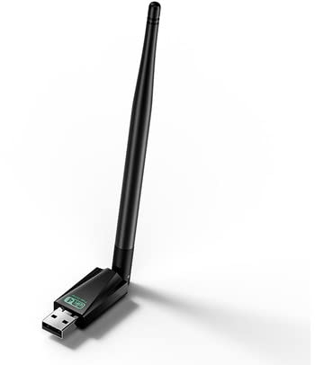 Elecbee MT7601 - Adaptador USB inalámbrico de 2,4 GHz para Internet, WiFi, adaptador USB para muchos decodificadores, PC de escritorio, receptor de satélite digital V7S HD/TT PRO/V7 Plus (negro)