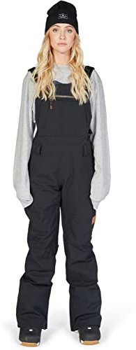 DC Crusade Bib Damen Snowboardhose, schwarz, Large