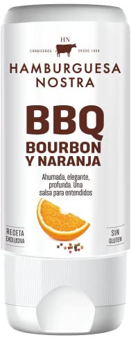 Hamburguesa Nostra Salsa con BBQ, Bourbon y Naranja, 225ml