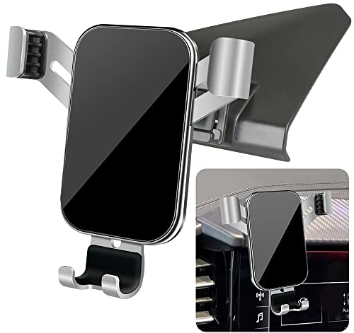 LUNQIN Support de téléphone de voiture pour Audi Q4 E-tron 2022 2023 2024 2025 et Audi Q4 Sportback E tron 2022-2025 Accessoires d'intérieur de voiture Meilleur support de téléphone portable Support
