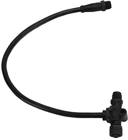 Cavo Backbone per Barca, Cavo di Derivazione Backbone Connettore T a 5 Pin a Connettore M12 IP67 Impermeabile per Reti NMEA 2000
