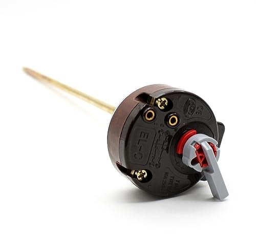 DOJA Barcelona | Termostato Termo Electrico 270mm | Pack 1 | Regulador Termo Electrico con Varilla | Doble Seguridad | Sonda Termostato 270mm | para Termostato Calefaccion, Termostato calentador agua