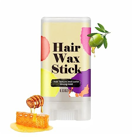 Hair Wax Stick, Haarwachs Stick Styling-Pomade langanhaltender Styling-Wachsstift zur Kontrolle des Haarfinishs, Styling-Haar-Pomadestift für Kantenkontrolle, für Perücken, Haarsträhnen, Frizz