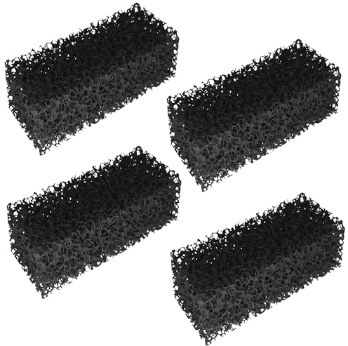 cyclingcolors 4x Mousse de Filtration au Charbon actif pour Filtre Aquarium Pompe compatible avec Tetra CF 800/1000 Plus
