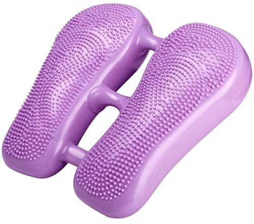 ZAIED Tragbarer aufblasbarer Stepper,Trittplattform Trainer,Haushalts Schritt Beintrainer,Fitnessgerät,Massage Stepper Pedal Trainingsgerät,Lila