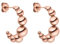 PURELEI® Bubbly Ohrringe (Rosegold) – Damenohrringe aus langlebigem Edelstahl – Wasserfeste Ohrringe Damen – 1,8 cm Durchmesser – Modeschmuck für deinen individuellen Look
