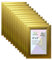 M1SS (Set of 12 - Gold Photo Frames 4x6'', Wood Finish Multi Picture Frames with Acrylic Front for Displaying Multiple Photos on Walls Mounted and Tabletop Room Decoration Modern style