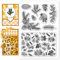 CHGCRAFT Transparente Silikonstempel Mit Tannenzapfen Muster Kunststoff Stempel Hintergrund Für Selbstgemachtes Scrapbooking Fotoalbum Dekorative Karten Stempel Zum Basteln von Urlaubskarten Album