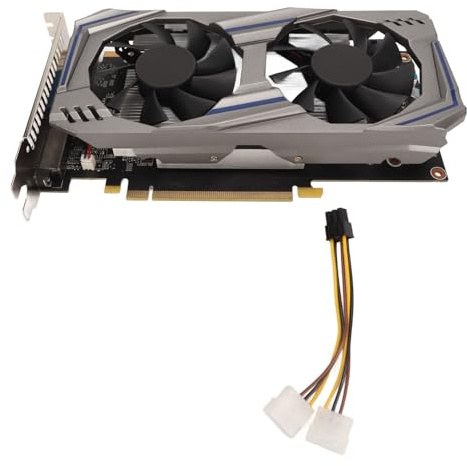 Kavolet Graphics Card 128BIT GDDR5 PCI Express2.0 Dual Fan Desktop PC Computer Discrete Gaming Graphics Card for Game Enthusiasts (GTX550Ti 8GB)