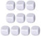 Dadi vuoti, dadi vuoti - 10 blocchi di cubi bianchi arrotondati in acrilico,Cubi di dadi vuoti uniformi in acrilico bianco per giochi da tavolo in classe, adesivi, insegnamento del conteggio della mat