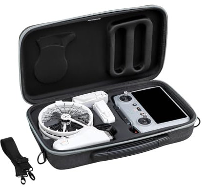 ZJRXM Tasche für DJI Flip Drohne, RC 2/RC-N3 Tragbare Tragetasche Aufbewahrungs, kompakte Schutztasche mit Trageriemen für DJI Flip Fly More Combo Drohne und Zubehör