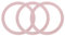 sourcing map 3 Pcs Magnetic Adapter Ring, Universal Magnetic Wireless Charger Conversion Kit Adhesive Sticker Ring for Phone Case, Rose Gold