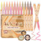 Funnasting Skin Tones Acrylic Paint Pens, 24 Colours Waterproof Acrylic Markers, Soft Brush Tip Acrylic Pens for Rock Painting, Colouring book, Glass, Cups, Wood, Metal, DIY Craft