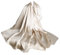 UK_Stone Halstuch Herren 100% Seide Schal Einfarbe Seidenschal Herrenschal (Beige)