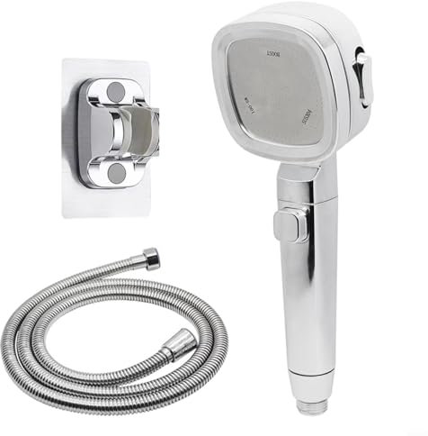 Fauhapyway Soffione doccia da 60 pollici 3 modalità RV Set Tubo ad alta pressione Risparmio idrico Spruzzatore portatile per camper Rimorchio Camper Montaggio a parete Soffione doccia