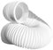 Tuyau d'évacuation d'air flexible Ø 150 mm, 1,5 m en PVC pour climatisation mobile, sèche-linge, ventilateur d'extraction, hotte, système de ventilation, remplacement facile, pas de perte d'air, blanc