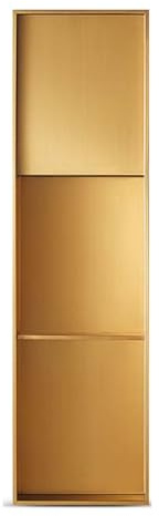 Niche de Douche en Acier Inoxydable, étagère carrée de Salle de Bain en Or brossé, Organiseur de shampoing et Rangement pour Produits de Douche, 43,3 x 12 x 4 cm