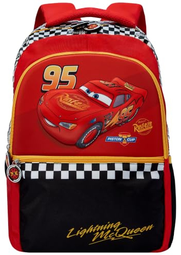 Disney Cars Boys Backpack, Lightning McQueen Kids Rucksack, Red One Size