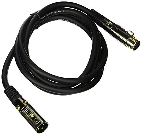 Monoprice 4751 Audio Cable 1.8 m XLR (3-pin) Black - Audio Cables XLR (3-pin), Male, XLR (3-pin), Female, 1.8 m, Black)