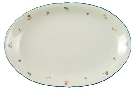 Seltmann Weiden 001.294437 Marieluise Streublume Servierplatte oval, Porzellan, Bunt, 30.9 x 21 x 3.3 cm