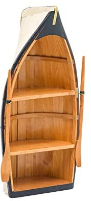 aubaho Regal Boot Holz Bootsregal Wandregal Schiff Maritime Deko Schrank 62cm