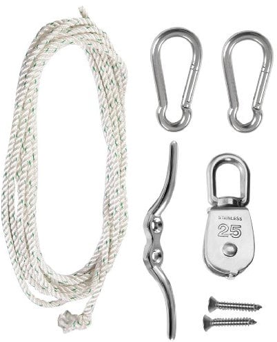 Primrose Standard Stainless Steel Easy Hoist and Fixing Set for Sail Shades