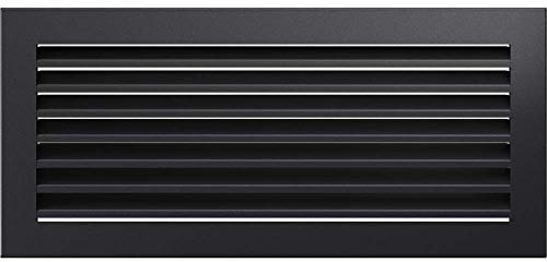 Kratki Lüftungsgitter Kamingitter Fresh 17cm x 37cm Graphit