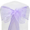 Time to Sparkle Pack of 50 Organza Sashes 22x280cm Wider Sash Fuller Bows Chair Cover Bows Sash for Wedding Party Birthday Decoration - Lavender