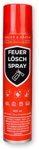 Häger - Feuerlöschspray ABF 600 ml - Geeignet für Haushalt, Küche & Auto - Löschspray 25 Sekunden Sprühzeit - Feuerlöscher zum löschen Kleiner Brände - Gegen Entstehungsbrände & Fettbrände 3 Set