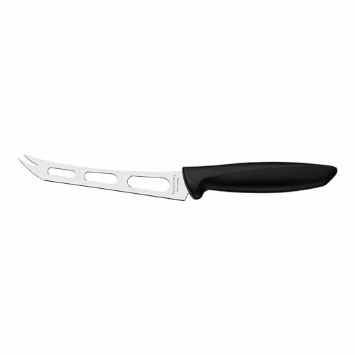 Tramontina Cuchillo de Cocina para Queso, Color Negro, 18 cm, Acero Inoxidable, Plenus