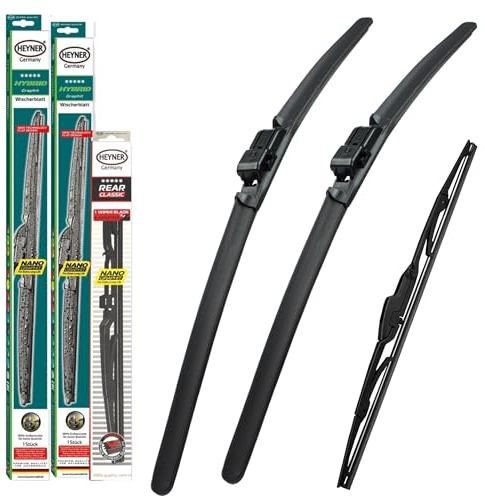 Heyner Wiper Blades Fits: Volvo XC60 2010-2017 Full Set Hybrid Wipers HH2620TL14HRC