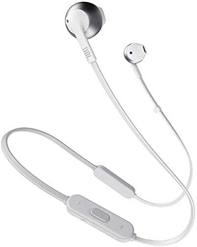 JBL Tune 205 BT Bluetooth Kopfhörer - Silber – Wireless Headphones mit 3-Tasten-Fernbedienung und Mikrofon – Ohrhörer für bis zu 6 Stunden Musik mit einer Akkuladung