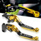 TMAX 530 500 560 Regolabile Leve Freno e Frizione Moto CNC Alluminio Freni per T-MAX 530 500 2008-2016 Tmax 530 SX DX 2017 2018 2019 TMAX 560 2020-Oro/Nero