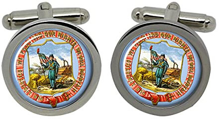 Gift Shop Iowa USA Manschettenknöpfe in Chrom Kiste