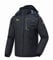 donhobo Herren Fleecejacke Winter Wasserdicht Warme Skijacken Outdoor Winddicht Camping Wanderjacke Hooded Regen Mantel Schwarz 2XL