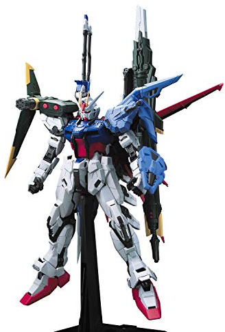 GUNDAM - PG 1/60 GAT-X105+AQM/E-YM1 Perfect Strike Gundam - Model Kit, 11.81 Inch, Dark Blue and Bronze
