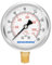 MEASUREMAN 2-1/2inch Dial Size, Oil Filled Pressure Gauge, 0-160psi/kpa, 304 Stainless Steel Case, 1/4inchNPT Lower Mount