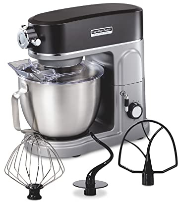 Hamilton Beach Professional All-Metal 5 Qt Stand Mixer With 12 Speeds