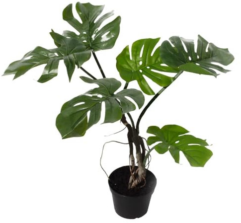 Leaf LEAF-7541 65cm Artificial Twisted Stem Plant, Monstera Vine