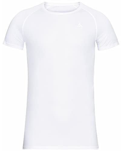 Odlo Herren Active F-dry Light Funktionsunterwäsche Kurzarm Shirt, Weiß, S EU