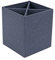 BIGSO PENNY Stifthalter mit 4 Fächern – stilvolle Stiftbox für den Schreibtisch – Schreibtisch Organizer aus Faserplatte und Papier in Leinenoptik – blau