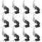 JMIATRY 12 Pack Security Cam Lock, 20mm Security Mailbox Locks with 24 Keys, Each Key is Different, Security Cabinet Lock for Drawer, Door, Wardrobe, Letter Box and Toolbox