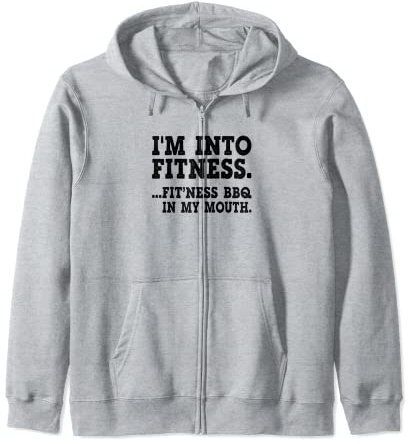 I'm Into Fitness Bbq In My Mouth Grill Kapuzenjacke