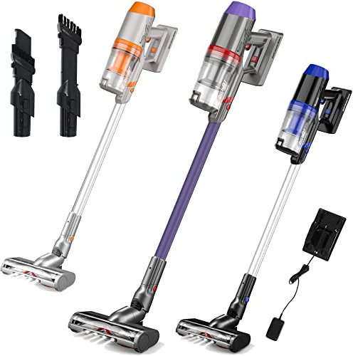 TurboTronic C27 - Aspirapolvere Portatile senza Fili - Scopa Elettrica senza Sacco - Viola (4260563035277)