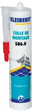 KLEIBERIT CHIMIE SARL CPA25030 Colle Acrylique pour plinthes et Baguettes, sans solvant KLEIBERIT 586.0-Cartouche 0,450kg-586.0.8106