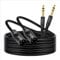 Twozoh XLR to 1/4 Inch Jack TRS Cable 2 Pack, balanced 6.35mm Plug to 3 pin XLR Male, Quarter inch Stereo Male Guitar Cable 0.3M (Profesional/Hifi)