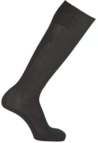 6 Paia - Calza Uomo Lunga 491 ROSSI in Filo di Scozia: Eleganza, Resistenza e Comfort con Tallone Rinforzato, Antracite, 39-40