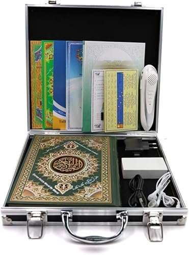 SGM Holy Quran Pen Reader - Digital Holy Recorder That Reads the Qur'an Word for Word And Translate, Includes 6 books & has numerous reciters and languages 8GB, Practice Islam & Learn In Your Way