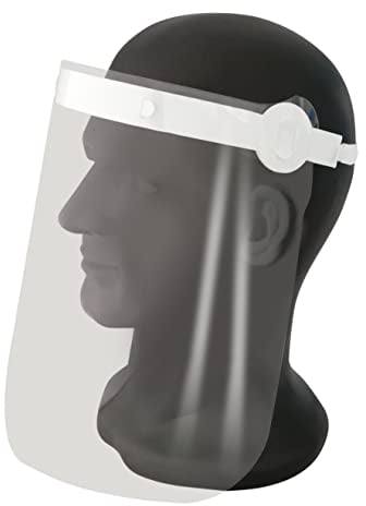 Gesichtsvisier aus Kunststoff, glasklar