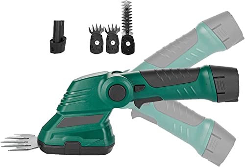 Cisaille à Gazon portative 7,2 V 2 en 1, Taille-haie sans Fil, Petit électrique avec Batterie/Chargeur au Lithium-ION Rechargeable de 1300 mAh, utilisé pour Le Jardinage et la Taille des Plantes (Co